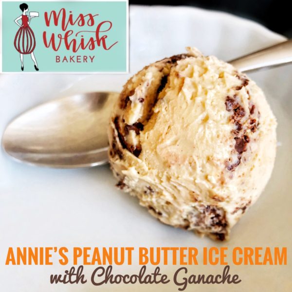 Annie's Peanut Butter Ice Cream with Chocolate Ganache